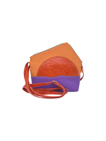 Tiny TRIANGLE bag (SUNSET - orange/purple)